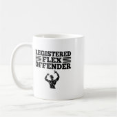 Mug Entraînement de musculation drôle enregistré Flex (Gauche)