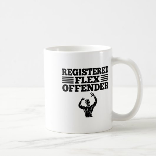 Mug Entraînement de musculation drôle enregistré Flex (Droite)