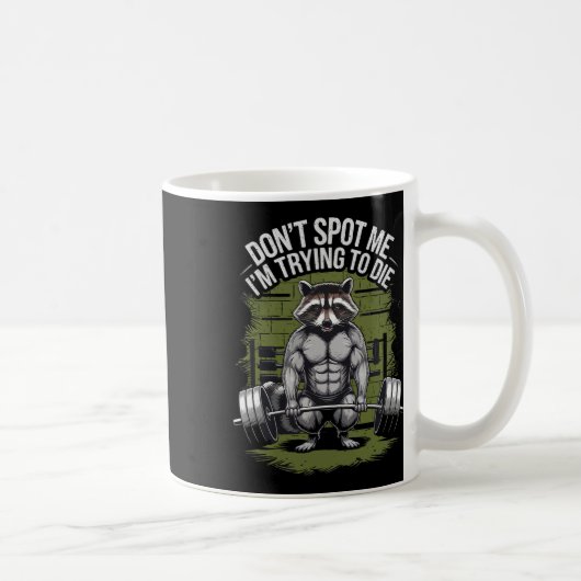 Mug Entraînement de musculation Ne me repérez pas, j'e (Droite)