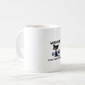 Mug Entraînement Drôle Chat Parce Que Le Meurtre Est M (Devant gauche)
