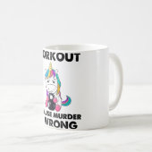 Mug Entraînement Parce Que Le Meurtre Est Mauvais Gym  (Devant droit)