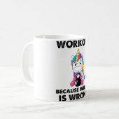 Mug Entraînement Parce Que Le Meurtre Est Mauvais Gym  (Devant gauche)