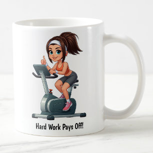Mug Entraînement personnalisable sur vélo d'appartemen