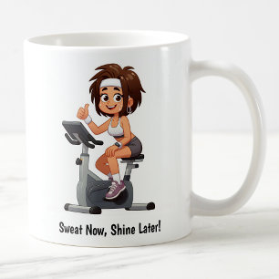 Mug Entraînement personnalisable sur vélo d'appartemen