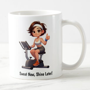 Mug Entraînement personnalisable sur vélo d'exercice