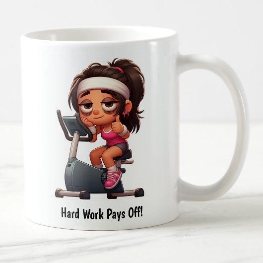 Mug Entraînement personnalisable sur vélo d'exercice