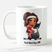 Mug Entraînement personnalisable sur vélo d'exercice
