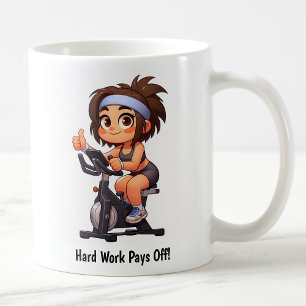 Mug Entraînement personnalisable sur vélo d'exercice