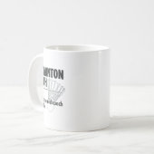 Mug Entraîneur de badminton Définition du nom Badminto (Devant gauche)