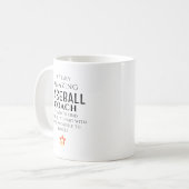 Mug Entraîneur de baseball incroyable difficile à trou (Devant gauche)