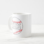Mug Entraîneur de baseball, joueur ou ventilateur Text (Devant gauche)