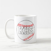 Mug Entraîneur de baseball, joueur ou ventilateur Text (Gauche)