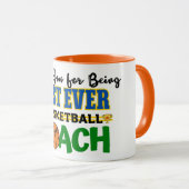 Mug Entraîneur de basket-ball Merci (Devant droit)