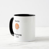 Mug Entraîneur de basket-ball noir et blanc (Devant gauche)
