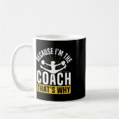 Mug Entraîneur de Cheerleading Cheer Parce que je suis (Gauche)