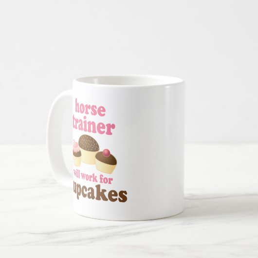 Mug Entraîneur de cheval drôle (Devant gauche)
