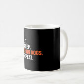 Mug Entraîneur de chiens Mangez des chiens de train de (Devant droit)