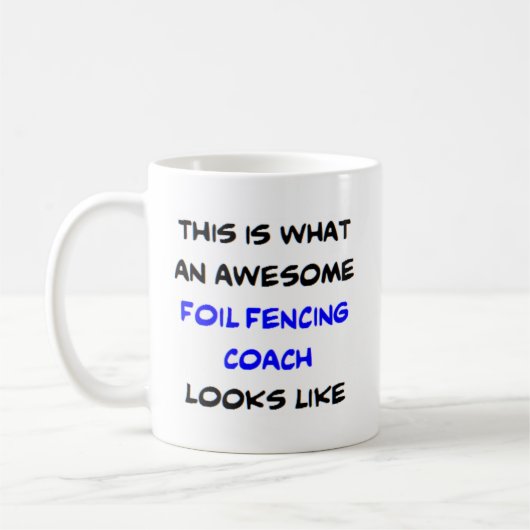 Mug entraîneur de clôture de feuille, génial (Gauche)