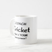 Mug entraîneur de cricket (Devant gauche)
