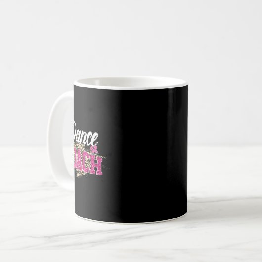 Mug Entraîneur de danse Leopard Funny Danser Entraîneu (Devant gauche)