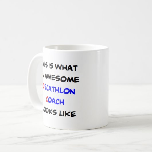 Mug entraîneur de décathlon, génial (Devant gauche)