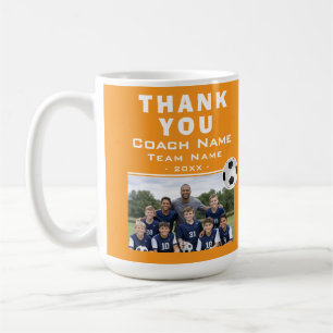 Mug Entraîneur de Football Coach Équipe Photo Note de
