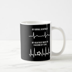 Mug Entraîneur de football Coach fréquence cardiaque G