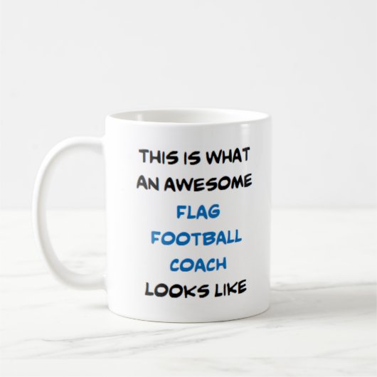 Mug entraîneur de football du drapeau, génial (Gauche)