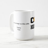 Mug Entraîneur de football - personnalisé (Devant gauche)