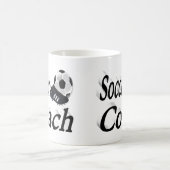 Mug Entraîneur de football semi-texte (Centre)