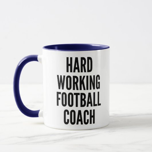 Mug Entraîneur De Football Travailleur Dur (Gauche)