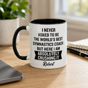 Mug Entraîneur de gymnastique personnalisé drôle