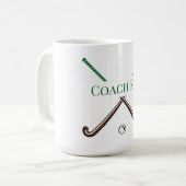 Mug Entraîneur de hockey de terrain fin d'année Cadeau (Devant gauche)