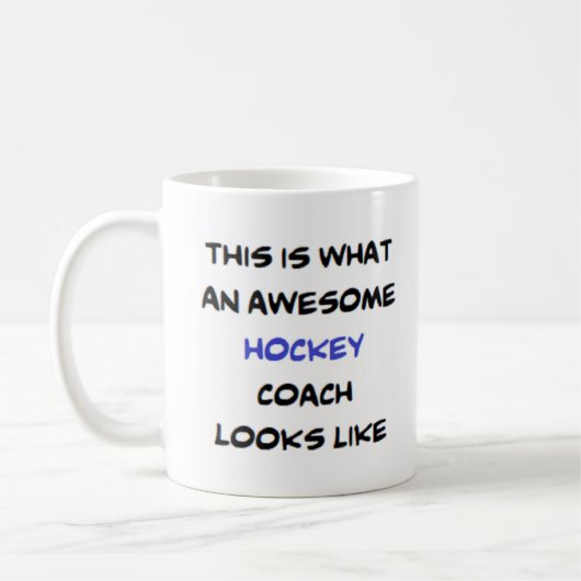 Mug entraîneur de hockey, génial (Gauche)