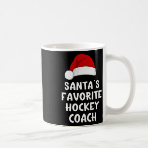 Mug Entraîneur de hockey préféré du Père Noël de Noël 