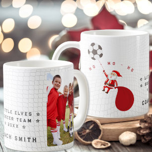 Mug Entraîneur de l'équipe de football MVP Santa Noël