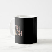 Mug Entraîneur de maths léopard fournitures amusantes (Devant gauche)