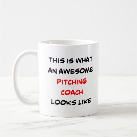 Mug entraîneur de pitching, génial (Gauche)