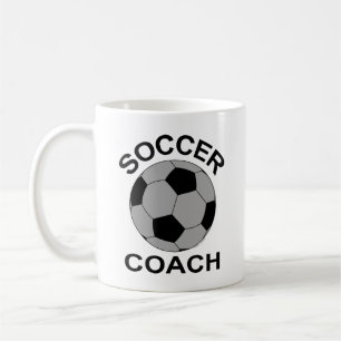 Mug Entraîneur de soccer Gris Classique Flacon