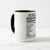 Mug Entraîneur de soccer Nutrition Fiches (Devant gauche)