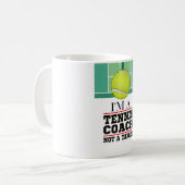 Mug Entraîneur de tennis pas la cible avec balle (Devant gauche)