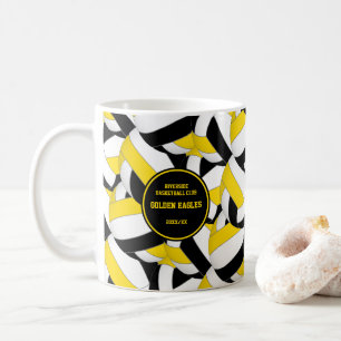 Mug entraîneur de volley-ball en or noir merci à vous