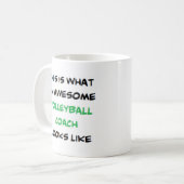 Mug entraîneur de volley-ball, génial (Devant gauche)