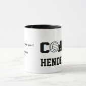 Mug Entraîneur de volley-ball - Personnalisable 2 (Centre)