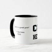 Mug Entraîneur de volley-ball - Personnalisable 2 (Devant gauche)