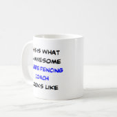 Mug entraîneur d'escrime saber, génial (Devant gauche)