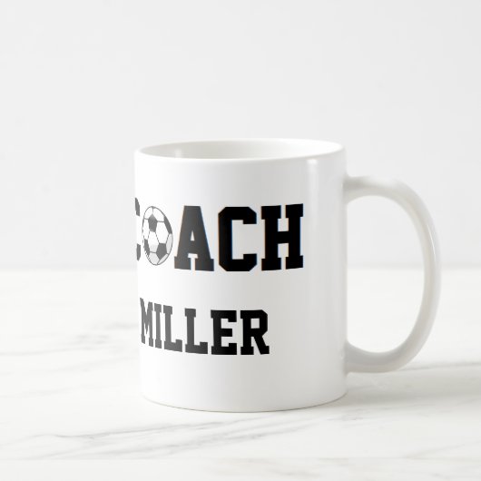 Mug Entraîneur du football personnalisé (Droite)