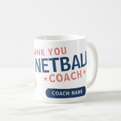 Mug Entraîneur d'une équipe de netball moderne (Devant droit)
