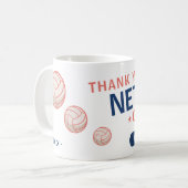 Mug Entraîneur d'une équipe de netball moderne (Devant gauche)