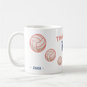 Mug Entraîneur d'une équipe de netball moderne (Gauche)